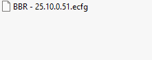 BBR ecfg files